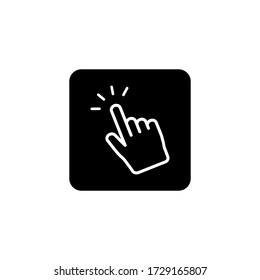 Hand click icon . Finger Touch sign