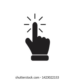 Hand click icon graphic design template vector illustration isolated