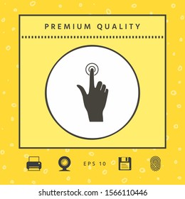 Hand click icon. Graphic elements for your design