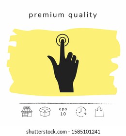 Hand click icon. Graphic elements for your design