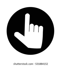 hand click icon illustration design