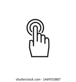 Hand click icon. illustration... for web and mobile app - Vector