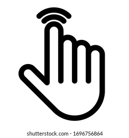 Hand click icon/ Hand pointer icon/ Finger pointer icon/ Hand cursor icon