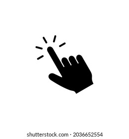 Hand click icon. pointer sign and symbol. hand cursor icon