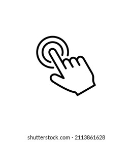 Hand click icon. pointer sign and symbol. hand cursor icon