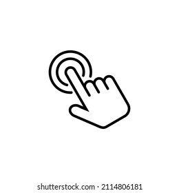 Hand click icon. pointer sign and symbol. hand cursor icon