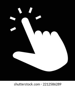Hand click icon . pointer icon vectors. hand cursor icon vectors
