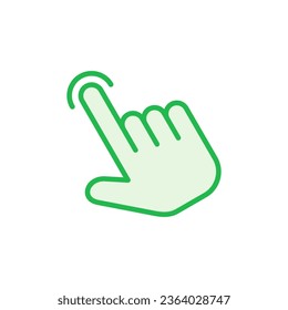Hand click icon set. pointer icon vector. hand cursor icon vector