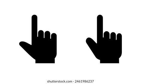 Hand click icon set. pointer icon vector. hand cursor icon vector