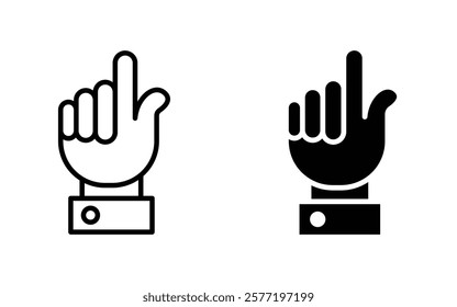 Hand click icon set. pointer icon vector. hand cursor icon vector for mobile concept and web design.