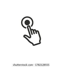 Símbolo de símbolo de icono de mano