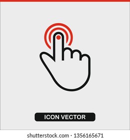 Hand click Icon Vector