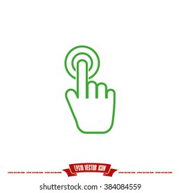 Hand click Icon Vector