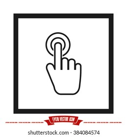 Hand click Icon Vector.