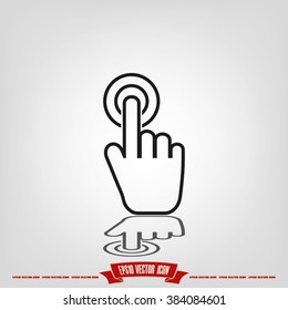 Hand click Icon Vector