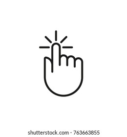 Hand click icon. Vector