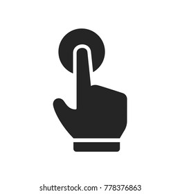 Hand click icon vector