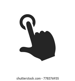 Hand click icon vector
