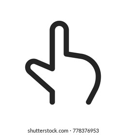 Hand click icon vector
