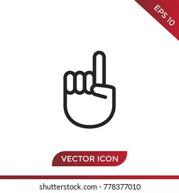 Hand click icon vector
