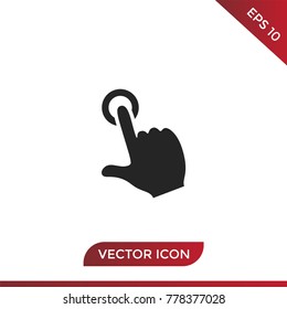 Hand click icon vector