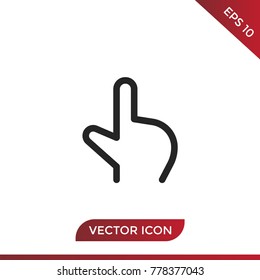 Hand click icon vector