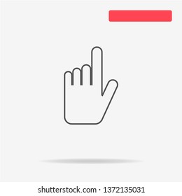 Hand click icon. Vector concept illustration for design.