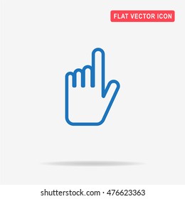 Hand click icon. Vector concept illustration for design.
