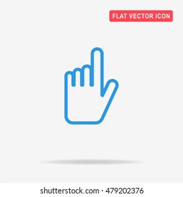 Hand click icon. Vector concept illustration for design.
