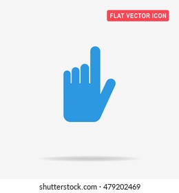 Hand click icon. Vector concept illustration for design.