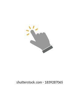 Hand click icon vector. Hand cursor icon 