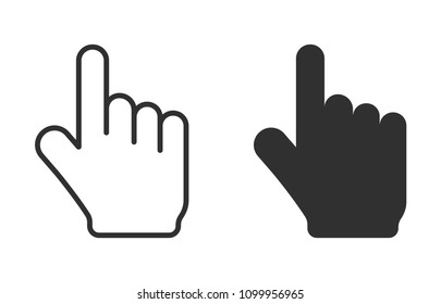Hand click icon. Vector illustration