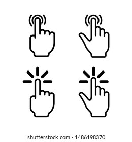 Hand click icon vector illustration eps10