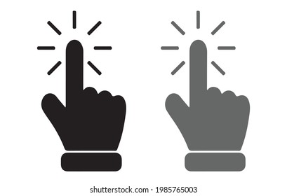 Hand click icon Vector illustration
