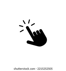 Hand click icon vector illustration. pointer sign and symbol. hand cursor icon
