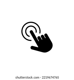 Hand click icon vector illustration. pointer sign and symbol. hand cursor icon