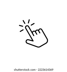 Hand click icon vector illustration. pointer sign and symbol. hand cursor icon
