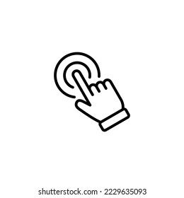 Hand click icon vector illustration. pointer sign and symbol. hand cursor icon