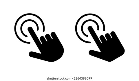 Hand click icon vector illustration. pointer sign and symbol. hand cursor icon
