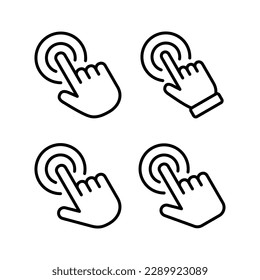 Hand click icon vector illustration. pointer sign and symbol. hand cursor icon