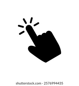 Hand click icon vector illustration. pointer sign and symbol. hand cursor icon