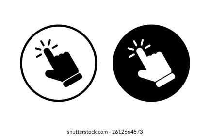 Hand click icon vector illustration. pointer sign and symbol. hand cursor icon