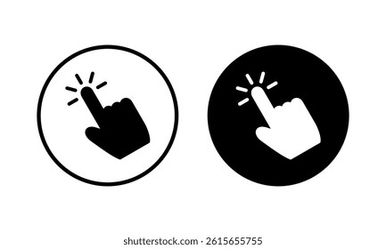 Hand click icon vector illustration. pointer sign and symbol. hand cursor icon