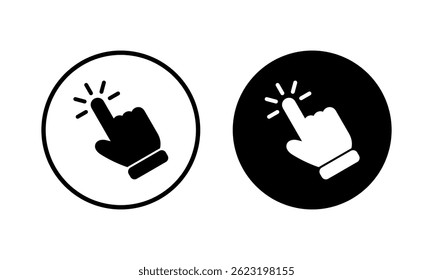 Hand click icon vector illustration. pointer sign and symbol. hand cursor icon