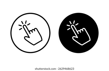Hand click icon vector illustration. pointer sign and symbol. hand cursor icon
