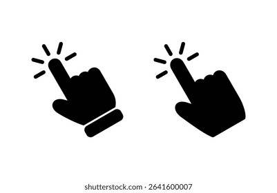 Hand click icon vector illustration. pointer sign and symbol. hand cursor icon