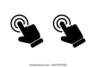 Hand click icon vector illustration. pointer sign and symbol. hand cursor icon