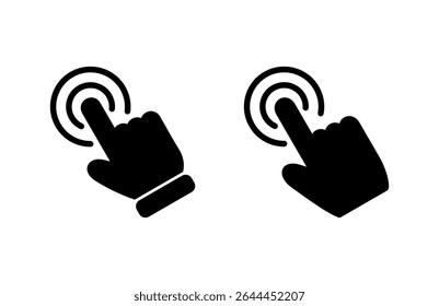 Hand click icon vector illustration. pointer sign and symbol. hand cursor icon