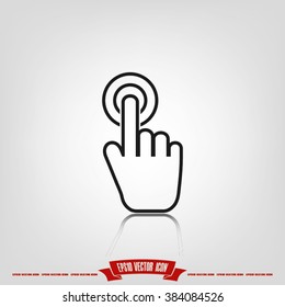 Hand click icon vector illustration eps10.