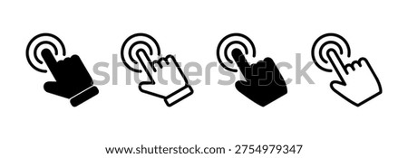 Hand click icon vector illustration. pointer sign and symbol. hand cursor icon